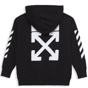 NWT Off-White Youth Kid's Rubberized Arrow Zip-Up Hoodie